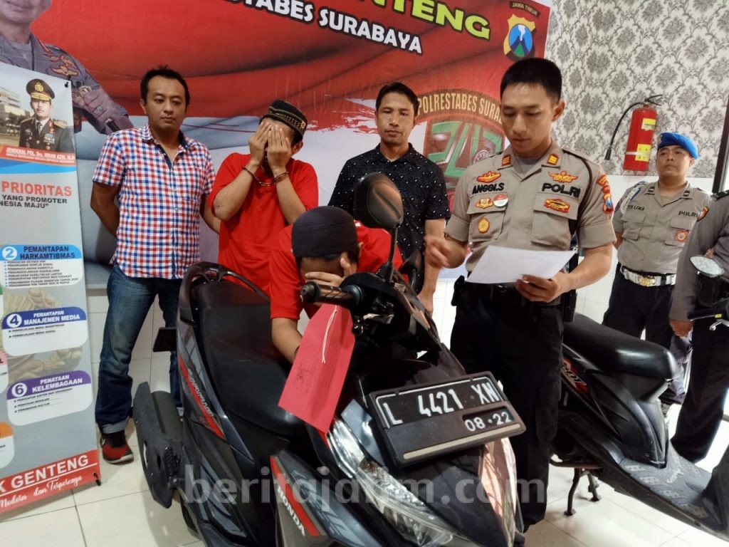 ‘Pemburu’ Motor Ditangkap Polsek Genteng Surabaya, Begini Aksinya