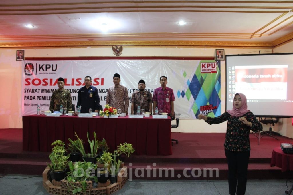 Pilkada 2020, KPU Sumenep Beber Syarat Minimal Dukungan Calon Perseorangan