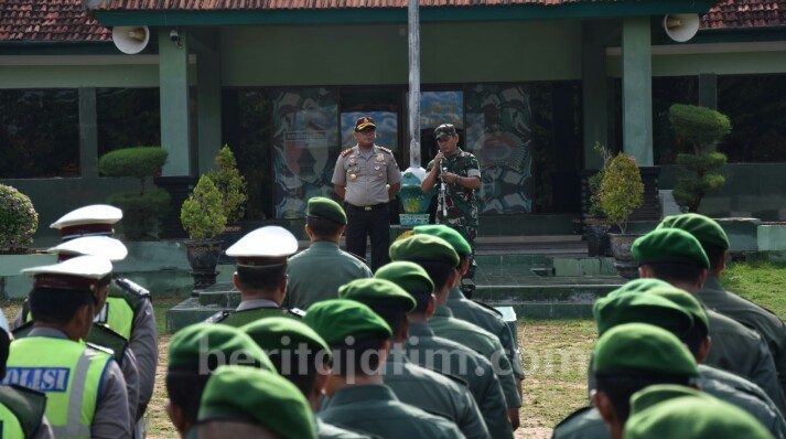 Dandim 0826 dan Kapolres Pamekasan Komitmen Tingkatkan Sinergitas TNI-Polri