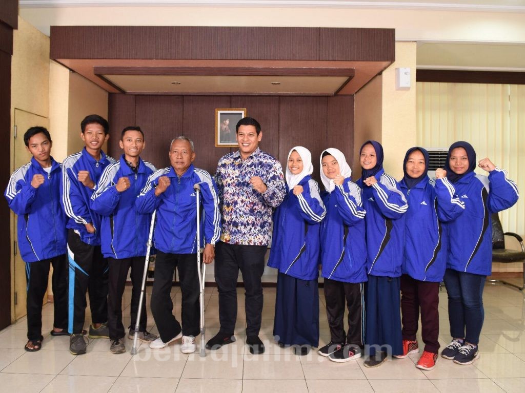 Para Atlet Disabilitas Kota Kediri Langsung Sambut Wali Kota