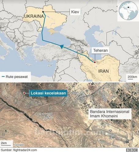 Berbagai Respon Setelah Pesawat Ukraina Terkena Misil Iran