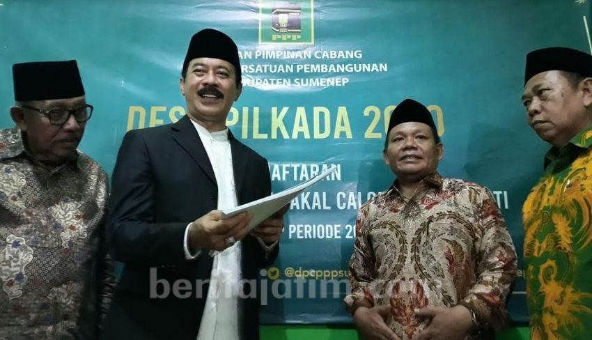 Didampingi Imam Utomo, Fattah Jasin Daftar Bacabup Sumenep Melalui PPP