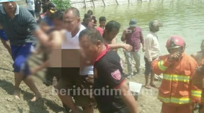 Bocah 6 Tahun Tenggelam di Bozem Bandar Rejo Surabaya