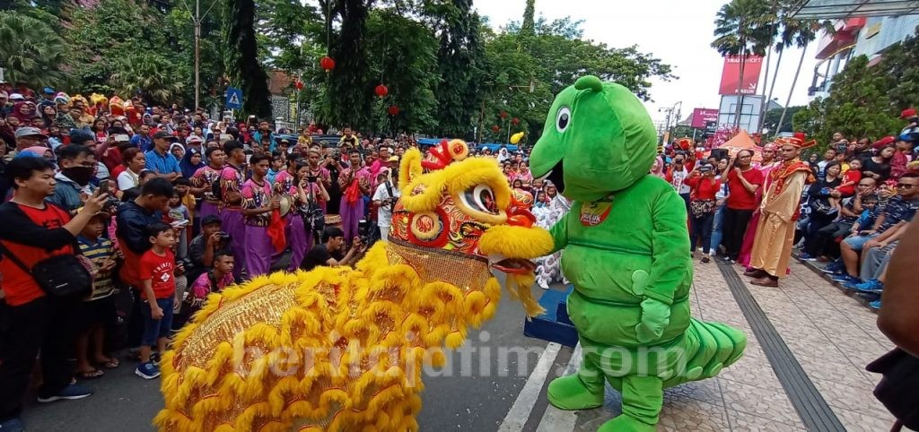 Festival Barongsai di Matos Diserbu Ribuan Warga Malang