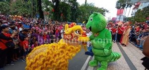 Festival Barongsai di Matos Diserbu Ribuan Warga Malang