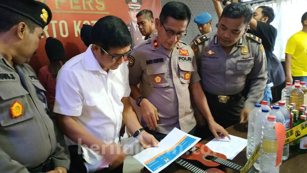 15 Hari, 67 Tersangka Diamankan Polresta Mojokerto dalam Sejumlah Kasus