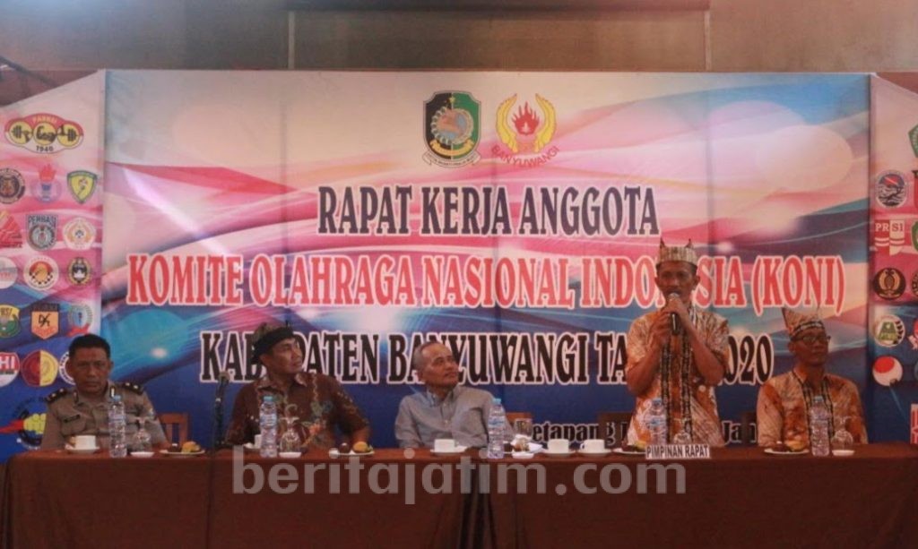 KONI Banyuwangi Gelar Raker Bahas Program 2020, Ini Hasilnya