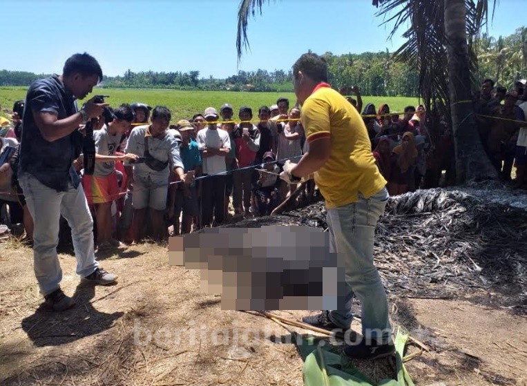 Jenazah Mr X Gosong Gegerkan Warga Kabat Banyuwangi