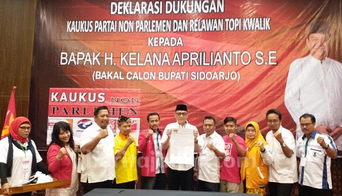 Kaukus Partai Non Parlemen Dukung Kelana Bacabup Sidoarjo
