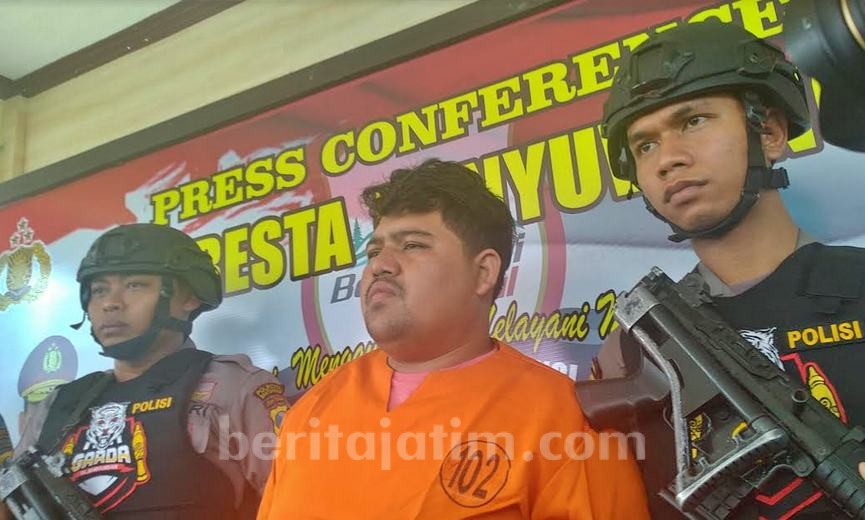 Polresta Banyuwangi Tangkap Pelaku Pembakar Wanita di Kabat