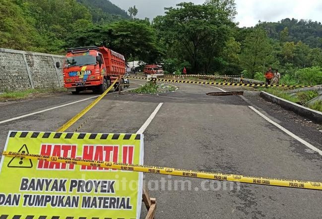 Jalan Ponorogo – Pacitan Amblas, DPU Binamarga Jatim Kebut Perbaikan