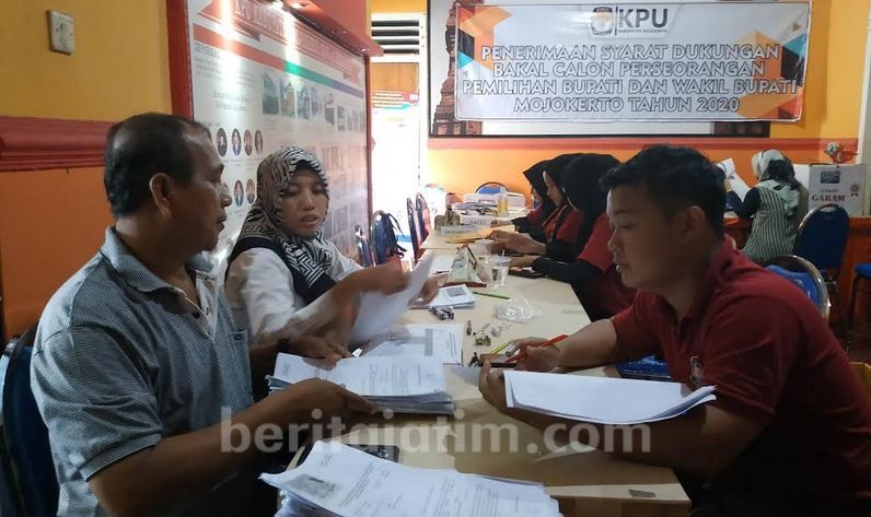 KPU Kabupaten Mojokerto Masih Cek dan Hitung 63.395 Dukungan Calon Independen