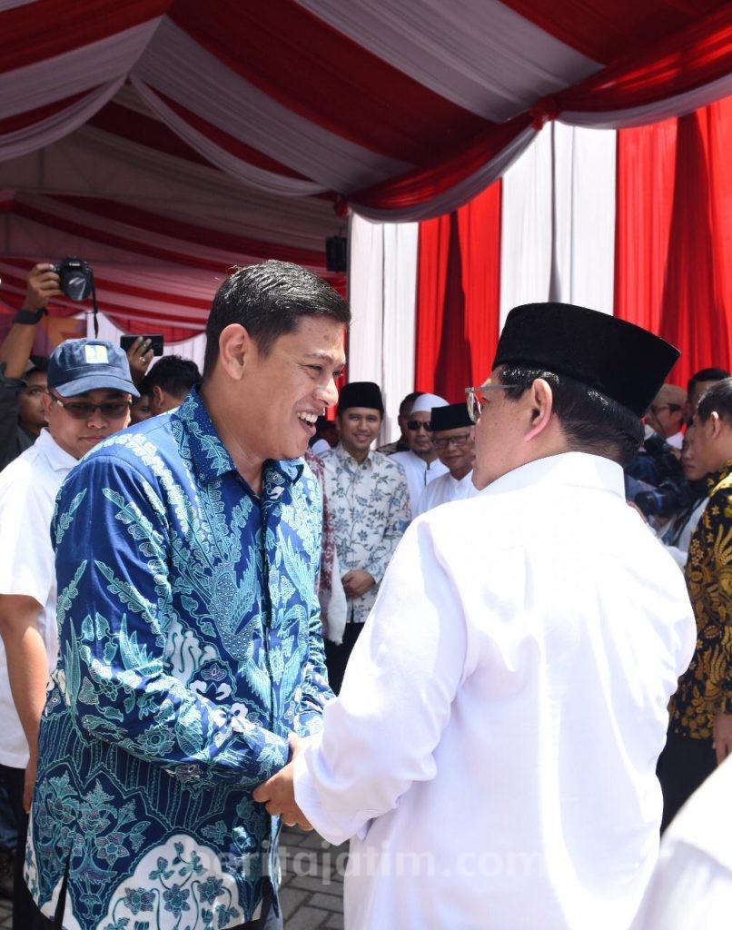 Wali Kota Kediri Dampingi Menseskab RI Resmikan Rusunawa Lirboyo