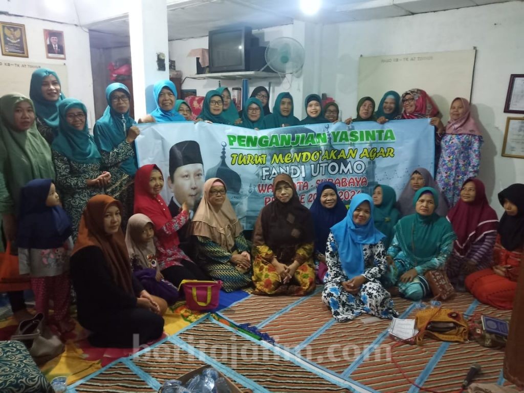 Jamaah Yasinta Doakan Fandi Utomo Jadi Wali Kota Surabaya
