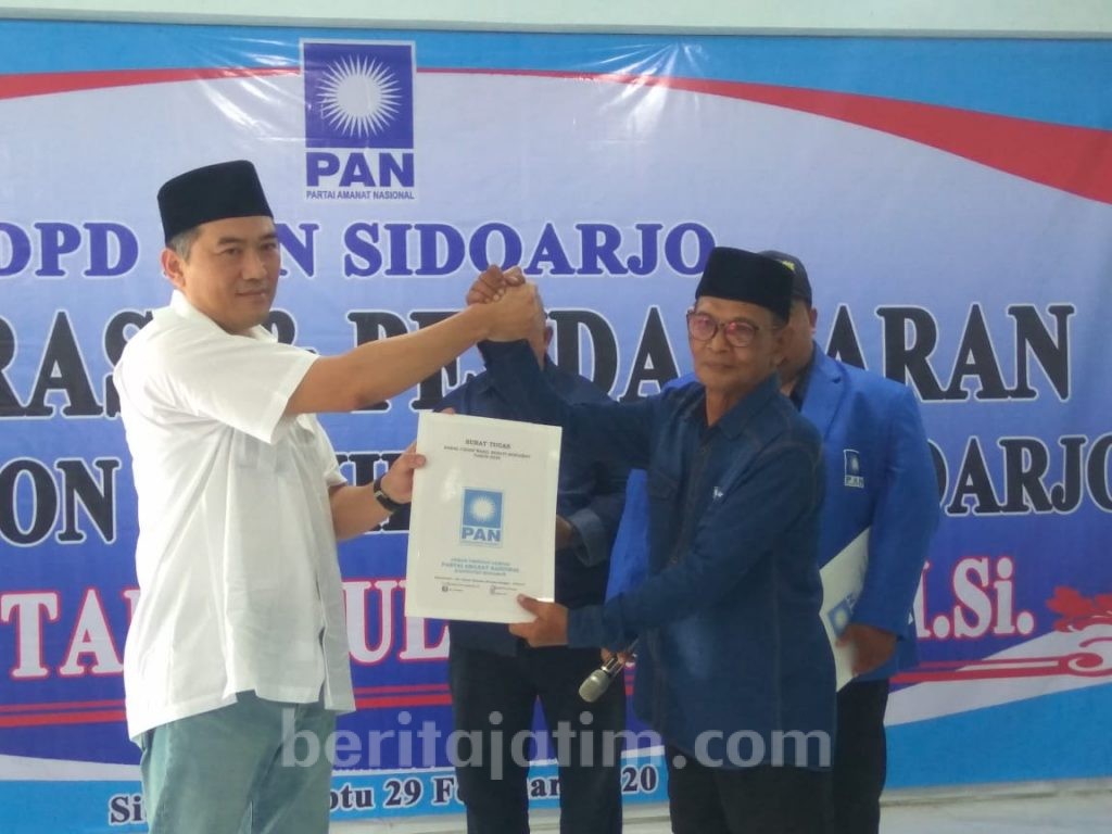 Mantan Anggota DPRD Sidoarjo Daftar Bacawabup Lewat PAN