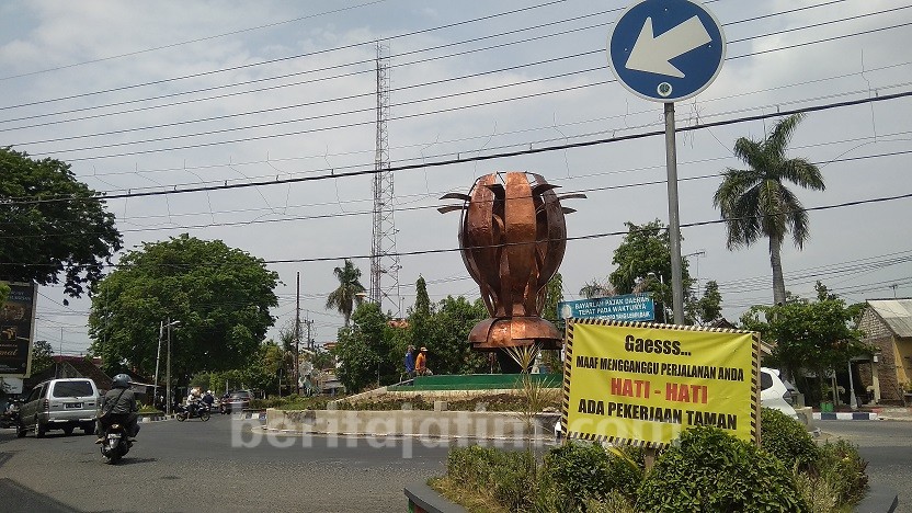 Satlantas Bojonegoro Rekomendasikan Taman Bundaran Jetak Dipugar