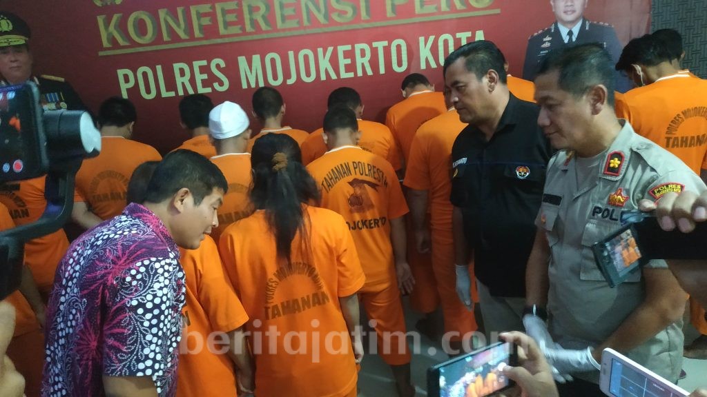 Polresta Mojokerto Panen Tangkapan Kasus Narkoba