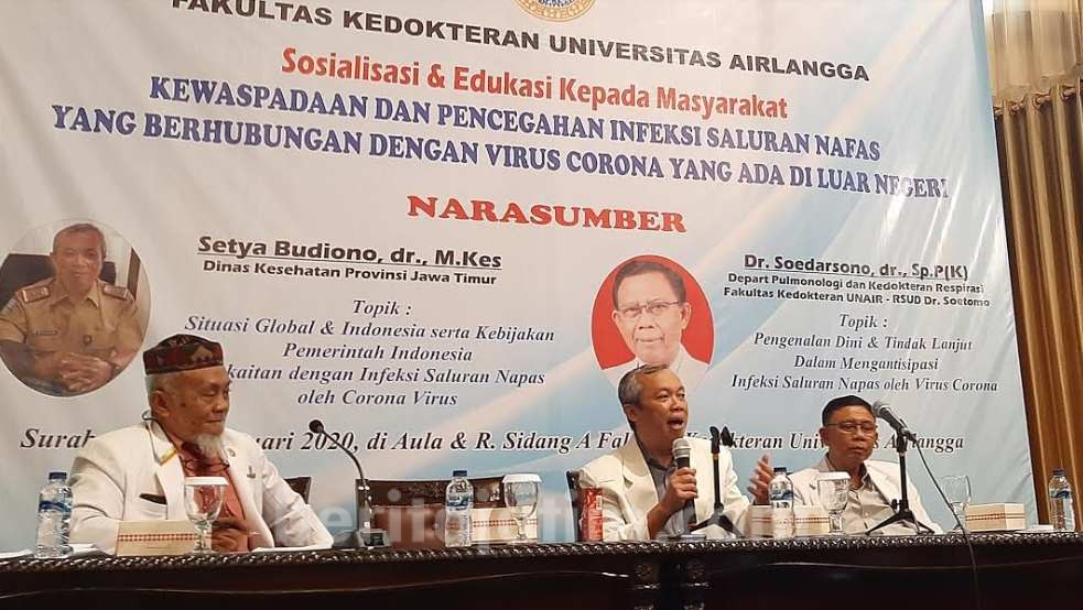 FK Unair Adakan Sosialisasi Virus Corona ke Guru SMP dan SMA