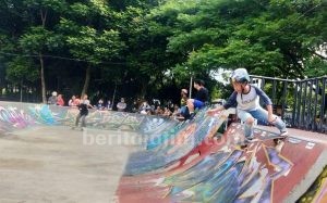 Anggota DPR RI Dewa Kresna Kagumi Atlet Skateboard