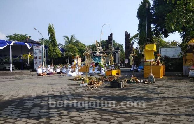 Perayaan Nyepi Dikawal Ketat Aparat Kodim Surabaya Utara