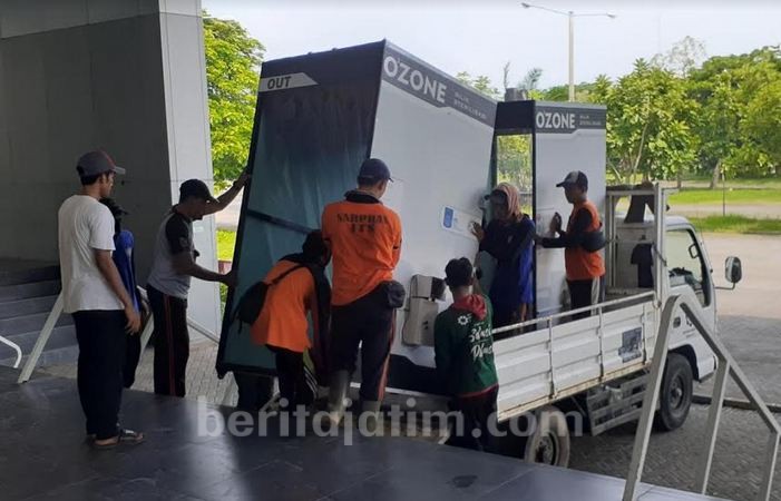 ITS Kirimkan Disinfection Chamber Berbasis Ozon ke RSUA