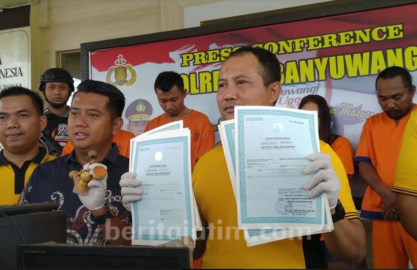 Polres Banyuwangi Tangkap 6 Pelaku Sindikat Pemalsuan Dokumen