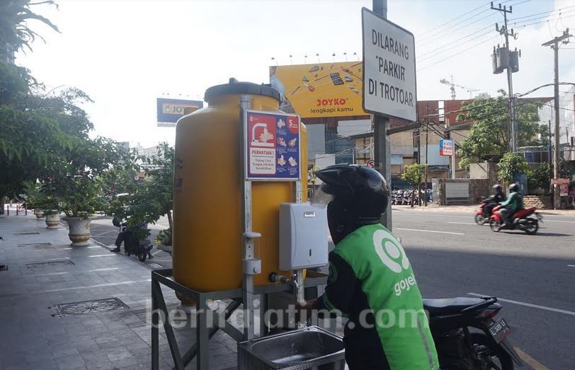 Pemkot Sediakan Fasilitas Cuci Tangan, Sayang Tanpa Sabun dan Tisu
