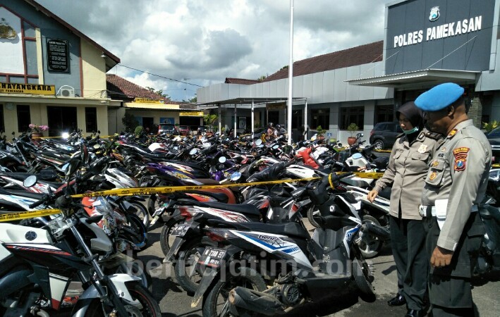 113 Unit Motor Diamankan di Mapolres Pamekasan