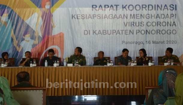 Forkompinda Ponorogo Gelar Rapat Antisipasi Covid-19