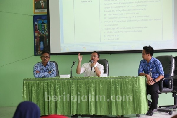 Dinkes Kabupaten Kediri Rakor Alur Rujukan Pasien COVID-19