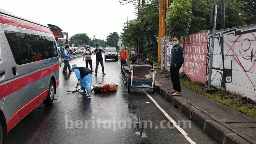 Terkapar di Jalan, Dikira Covid-19 Ternyata Mabuk