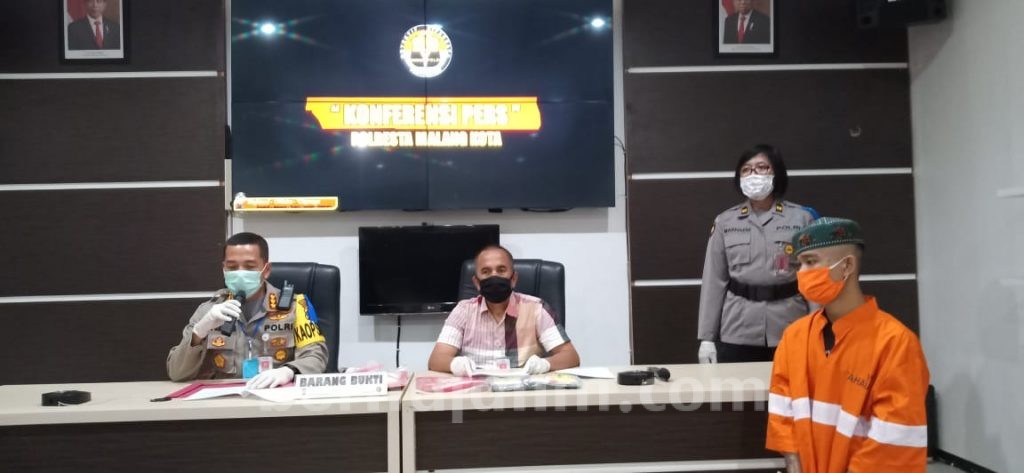 Polresta Malang Kota Tangkap Sindikat Narkoba di Tengah Pandemi Corona