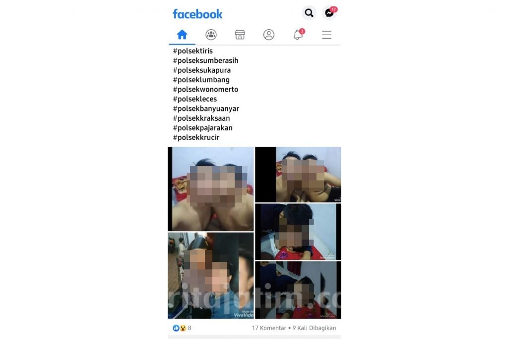 Heboh Foto Dugaan Oknum Polisi Penyuka Sesama Jenis Beredar di FB