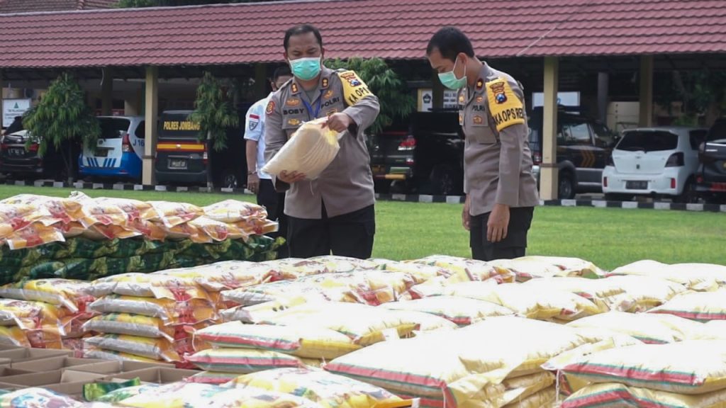 Polres Jombang Siapkan 16,5 Ton Beras