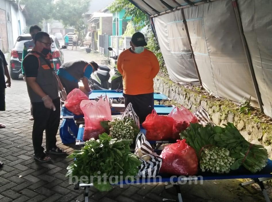 Si Jamal Bantu Sayur dan Lauk Mentah Buat Warga Kediri Yang Diisolasi
