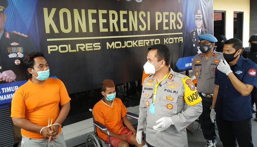 Polresta Mojokerto Tangkap Penadah Motor Curian