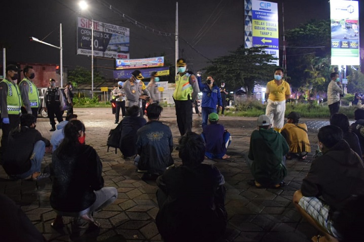 Banyak Pelanggar PSBB, Polisi Sidoarjo Mulai Lakukan Tindakan Tegas