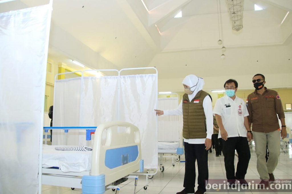 Angka Positif Jatim Melonjak, Gubernur Minta RS Lapangan Segera Dibuka