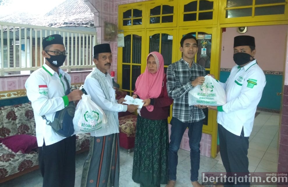 LAZISNU Banyuwangi Beri Santunan Keluarga Korban Penambang Belerang