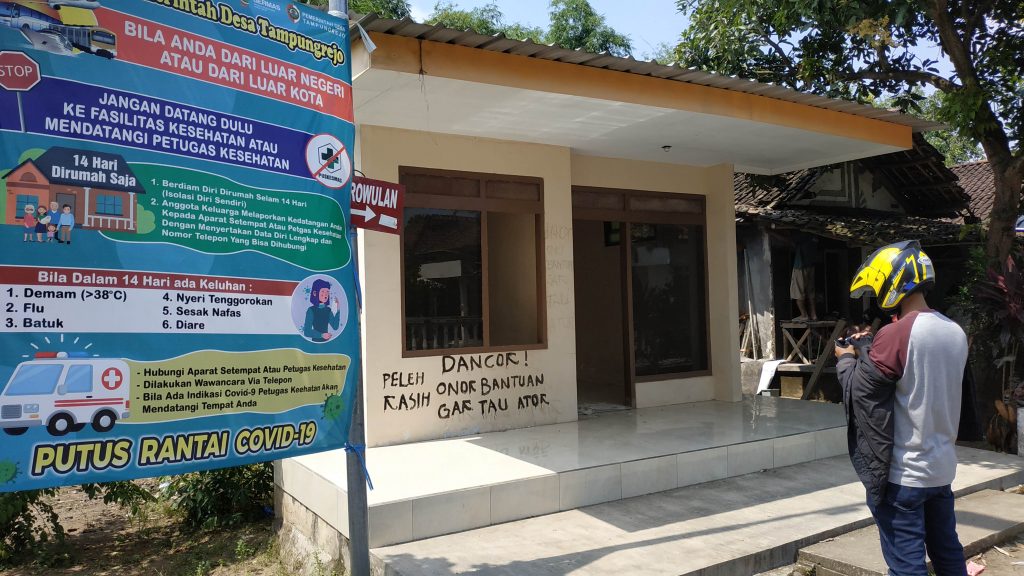 Pelaku Corat-coret Fasum di Mojokerto Karena Kecewa Tak Dapat Bantuan akan Dipanggil Pihak Desa