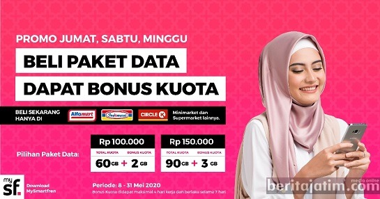 Silaturahmi Lebaran Virtual, Smartfren Berikan Bonus Kuota Data dan Voucher
