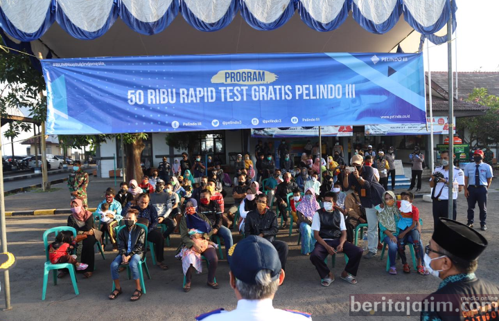 Pelindo 3 Jemput Bola, Rapid Test Covid-19 di Zona Merah dan Sediakan 50 Ribu Alat Tes