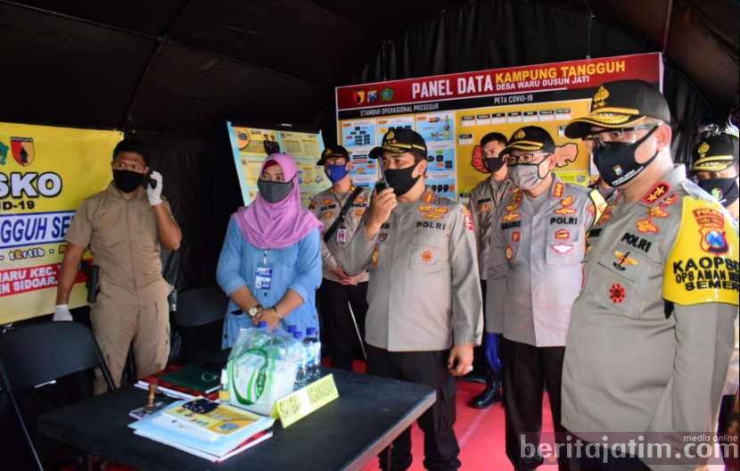 Kabaharkam Polri Kunjungi Kampung Tangguh Semeru Desa Waru Sidoarjo