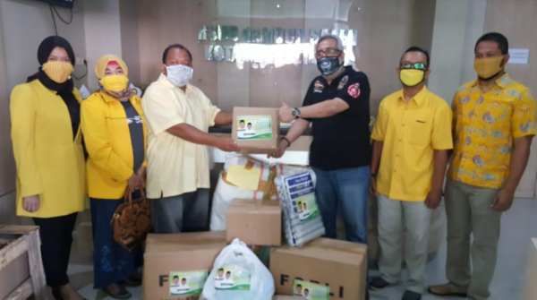 APD Sulit Didapat, Partai Golkar Kirim Bantuan ke RSUD Rujukan Covid-19