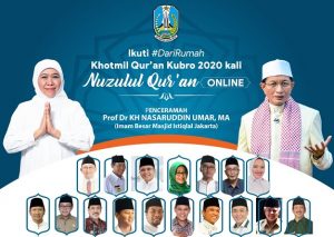 Pemprov Jatim Gelar Khotmil Quran Kubro Online Bareng 17 Bupati
