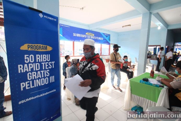 Rapid Test Gratis Pelindo 3 Jangkau Warga Hingga di Ujung Pulau Madura