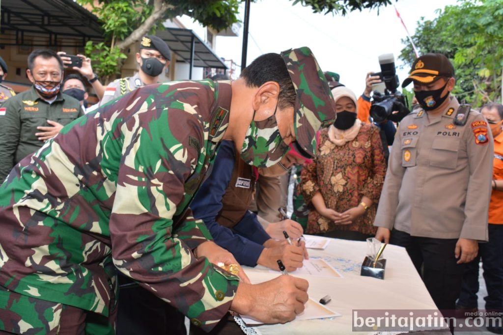 Pangdam Tinjau Kampung Tangguh di Tulungagung
