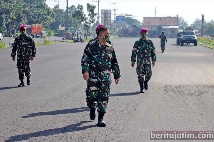 Marinir Cek Tempat Isolasi Pasien Covid-19 di Sidoarjo
