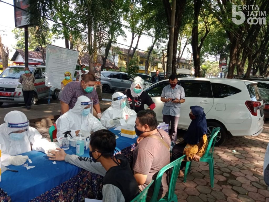 Rapid Test 1.792 Warga, 112 Warga Reaktif, Pemkab Mojokerto Tunggu Hasil Swab