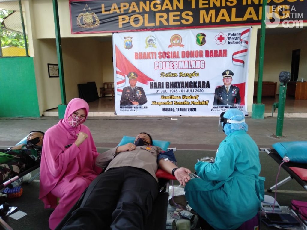 Hari Bhayangkara, Kapolres Malang Gelar Donor Darah